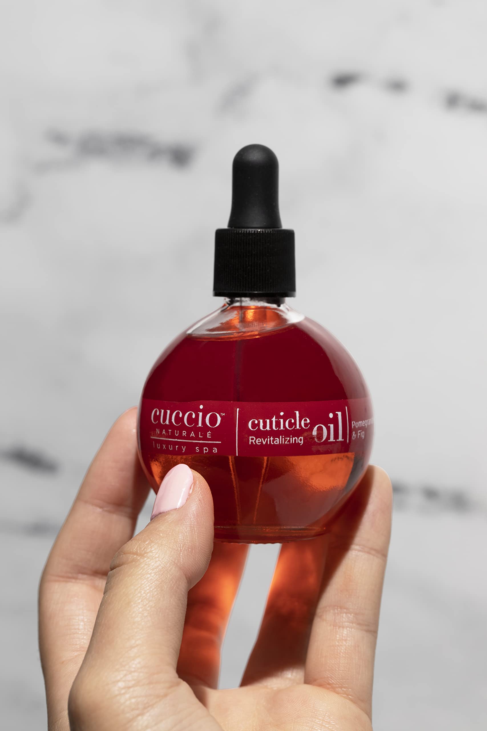 Cuccio Naturale Revitalizing Cuticle Oil - Hydrating Oil For Repaired Cuticles Overnight - Remedy For Damaged Skin And Thin Nails - Paraben /Cruelty-Free Formula - Pomegranate and Fig - 2.5 Oz