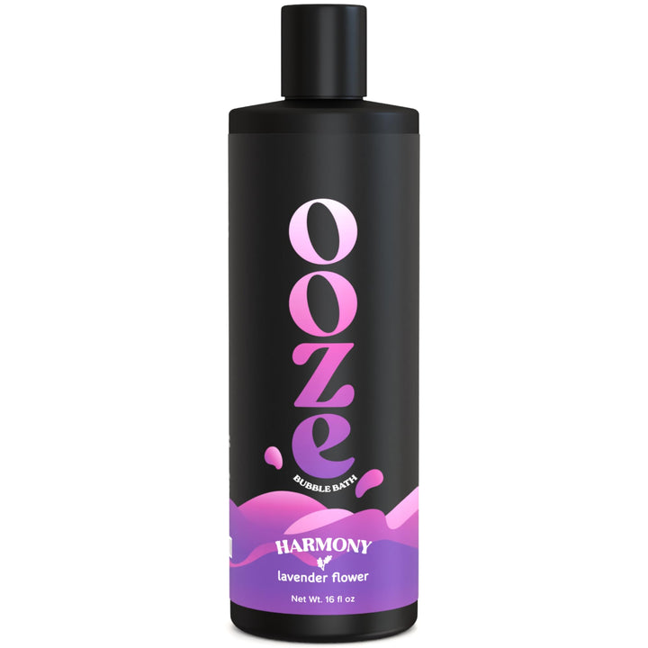 OOZE Lavender Bubble Bath for Women (473ml) - Bath Bubbles for Relaxing, Calming & Soothing - Self-Care & Wellness - Zero Parabens, Cruelty-Free, Made in The USA