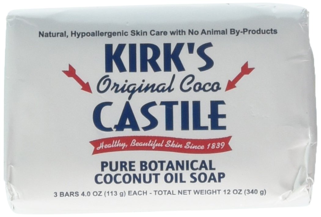 Kirk's Natural Castile Soap Original -- 4 oz Each / Pack of 3