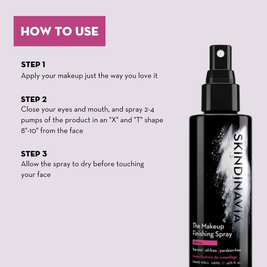 Skindinavia The Makeup Finishing Spray, Oil Control Setting Spray, For Oily Skin, Temperature-Control for All-Day Wear, Long-Lasting Up to 16+ Hours, Heat-Resistant & Waterproof, Fine Mist (8 Oz)