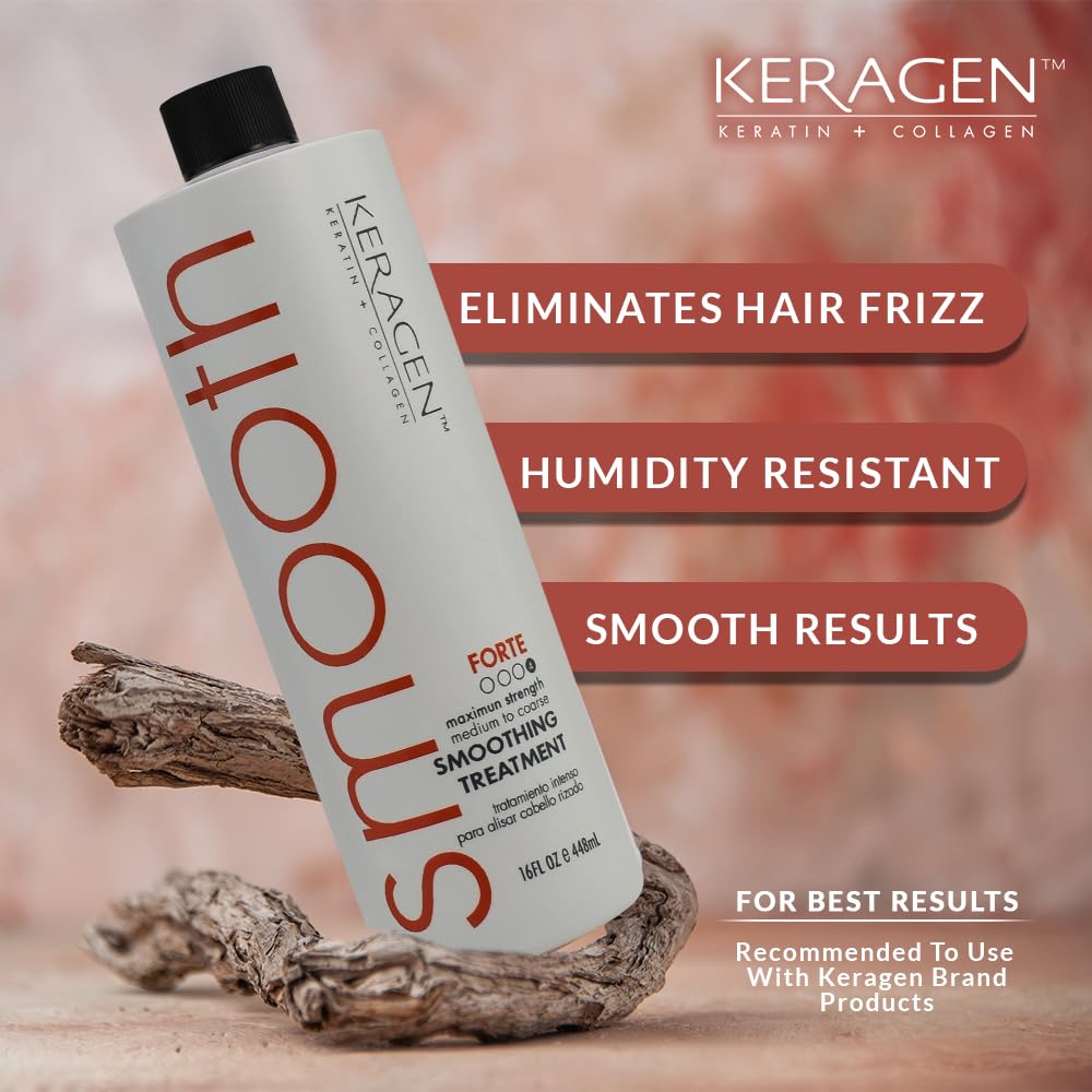 Keragen, Hair Smoothing Treatment, Forte, 16oz