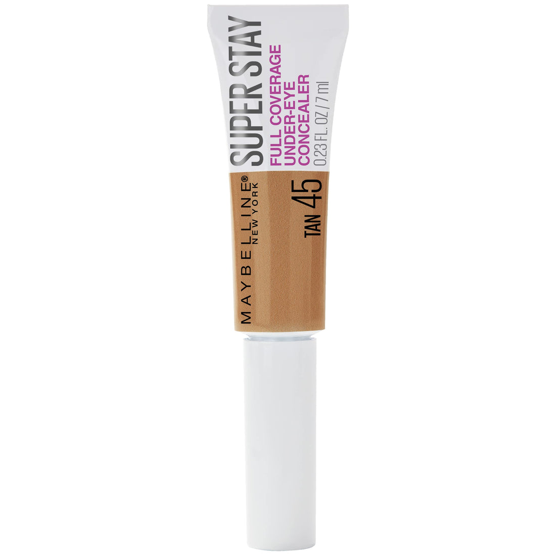 Maybelline New York Super Stay Super Stay Full Coverage, Brightening, Long Lasting, Under-eye Concealer Liquid Makeup Forup to 24H Wear, With Paddle Applicator, Tan, 0.23 fl. oz.