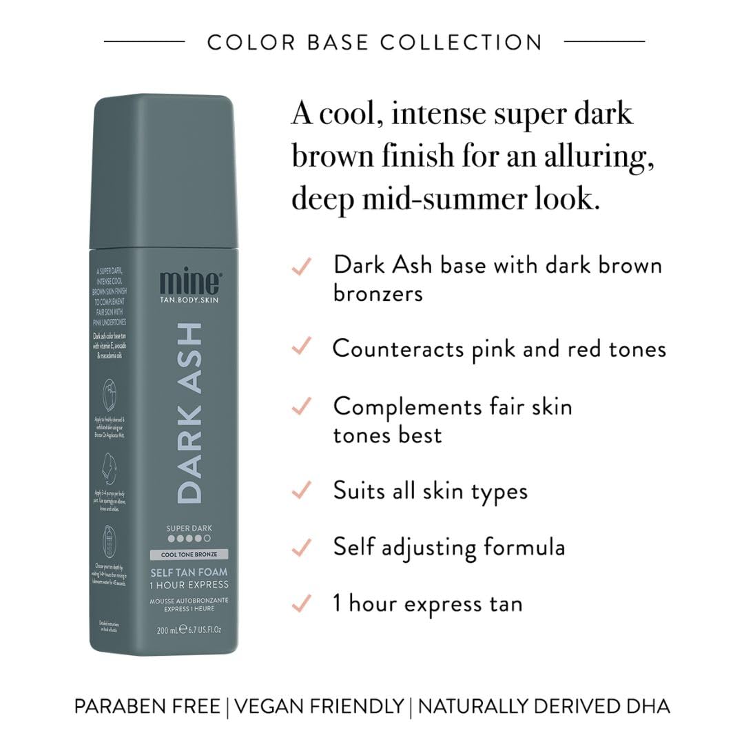 Mine Tan Dark Ash Foam, 200 ml