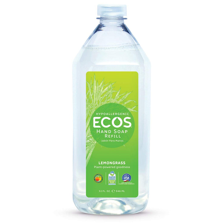 Earth Friendly Products Hand Soap Refill, Lemongrass, 32 Ounce