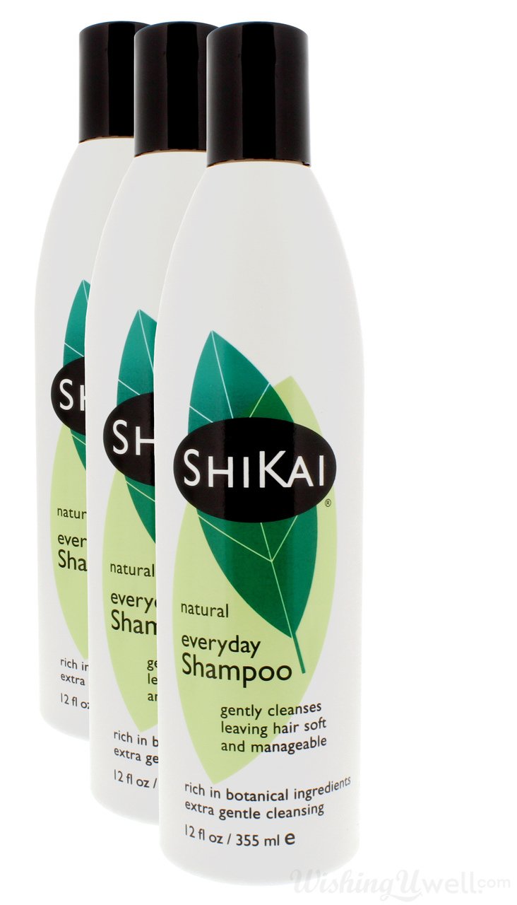 ShiKai Shampoo, Everyday, Natural, 12-Ounces (Pack of 3)