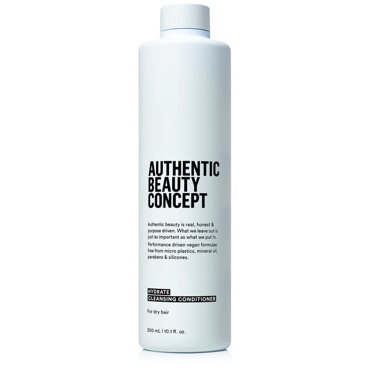 Authentic Beauty Concept Hydrate Cleansing Conditioner | Moisturizing Co-Wash | Increases Combability & Hydration | Normal To Dry or Curly Hair | Vegan & Cruelty-free | Silicone-free | 10.1 fl. oz.
