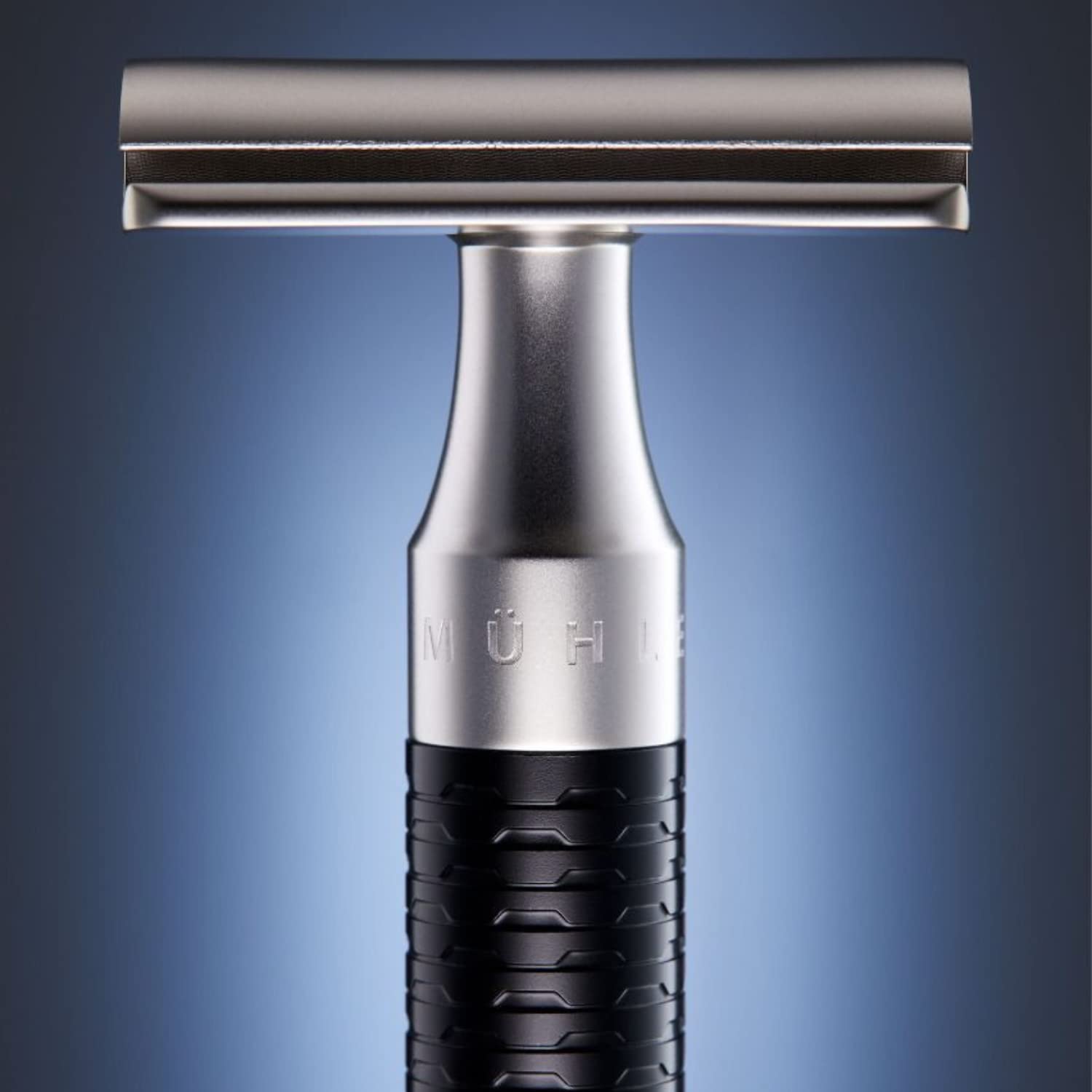 MÜHLE ROCCA R95 - Birch Bark Wood | 100% Stainless Steel Mild Luxury Safety Razor for Beginners, Birthday, Father's Day Gift for Him, Shaving Razor Barber Smooth for Men | Unique German Design