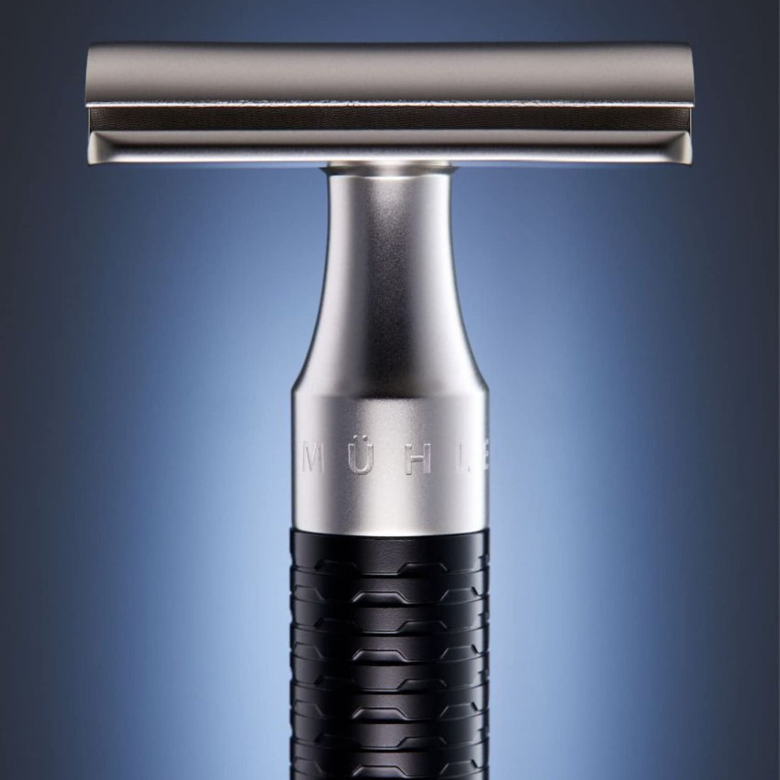 MÜHLE ROCCA R95 - Birch Bark Wood | 100% Stainless Steel Mild Luxury Safety Razor for Beginners, Birthday, Father's Day Gift for Him, Shaving Razor Barber Smooth for Men | Unique German Design