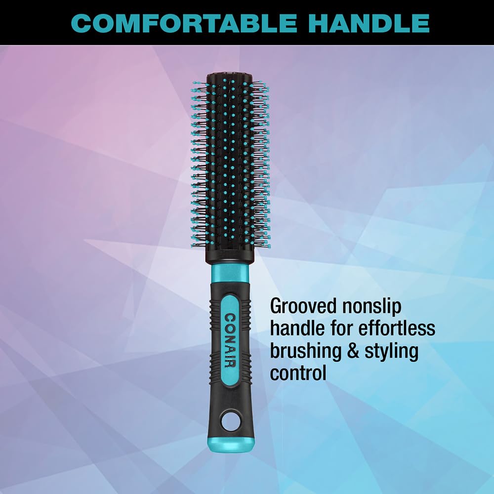 Conair Salon Results Round Brush - Nylon Bristle Hairbrush for Blowout Styling