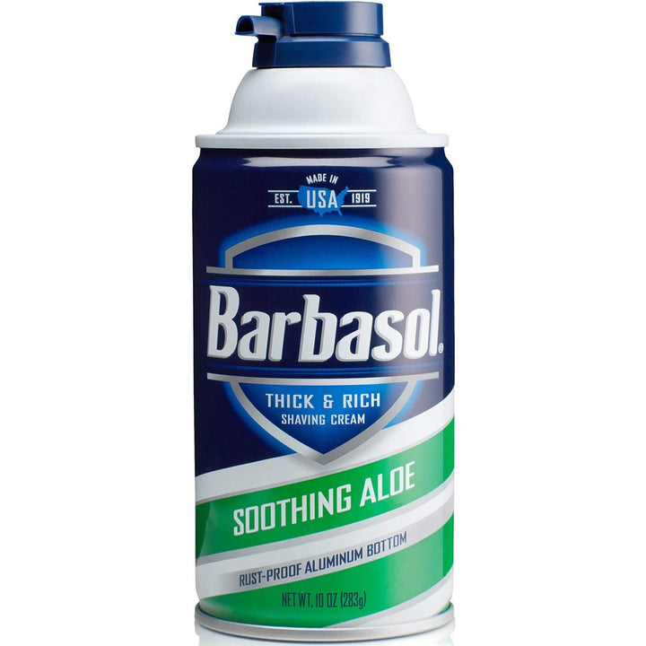 Barbasol Soothing Aloe Thick & Rich Shaving Cream 10 Oz (2 Pack)