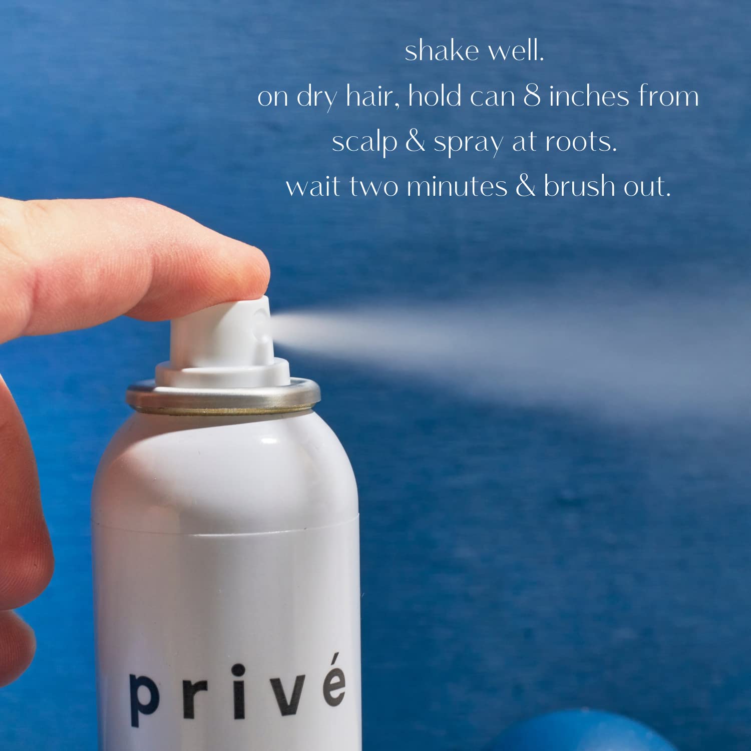 PrivÃƒ© Dry Shampoo Spray ââ‚¬â€œ Cleans Hair and Scalp, Leaving No White Residue and Imparts Incredible Volume, for All Hair Types (4.4 oz)