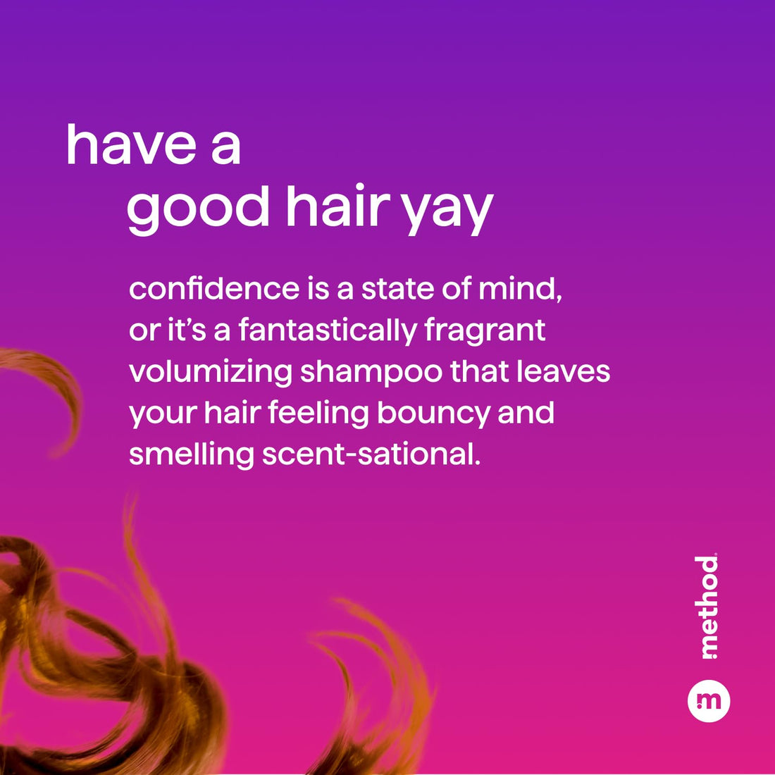 Method Volumizing Shampoo, Pure Peace with Rose, Peony, and Pink Sea Salt Scent Notes, Paraben and Sulfate Free, 14 oz (Pack of 3)