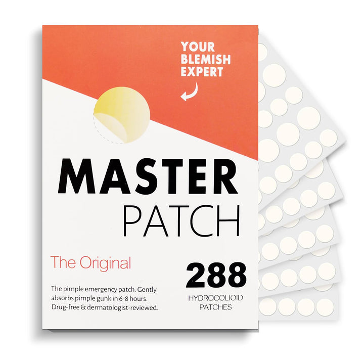 Pimple Patches for Face, 288 Hydrocolloid Acne Patches, Cute Round Shape Zit Covers, Patches for Covering Zits, Colorful Spot Stickers with Tea Tree, Salicylic Acid & Cica Oil