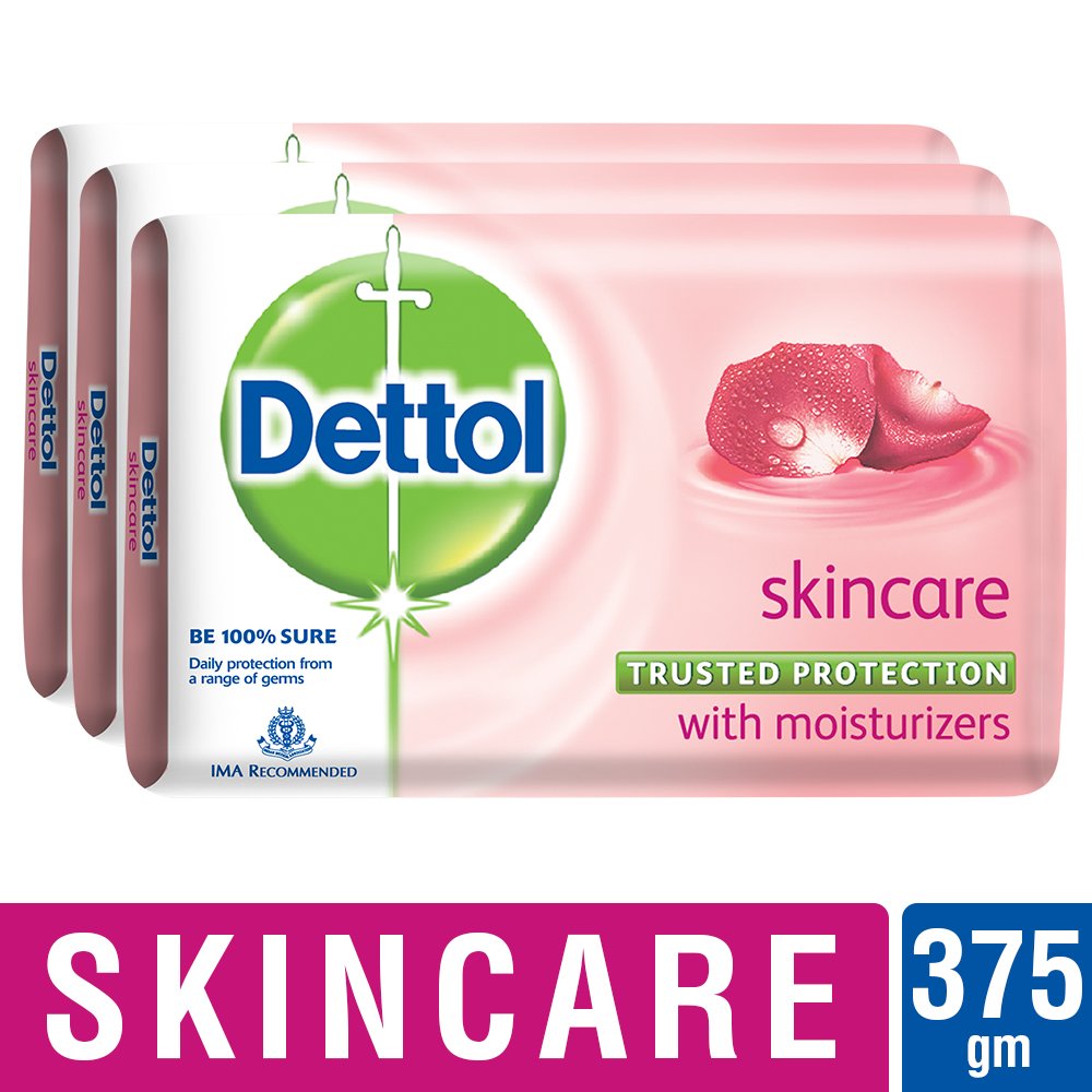 Dettol Soap Value Pack, Skincare - (3 Pieces X 125 g)