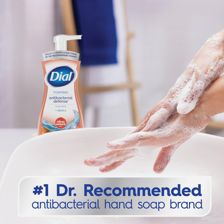 Dial Complete Anti-Bacterial Foaming Kitchen Hand Wash, Citrus Sunburst, 7.5 Ounce