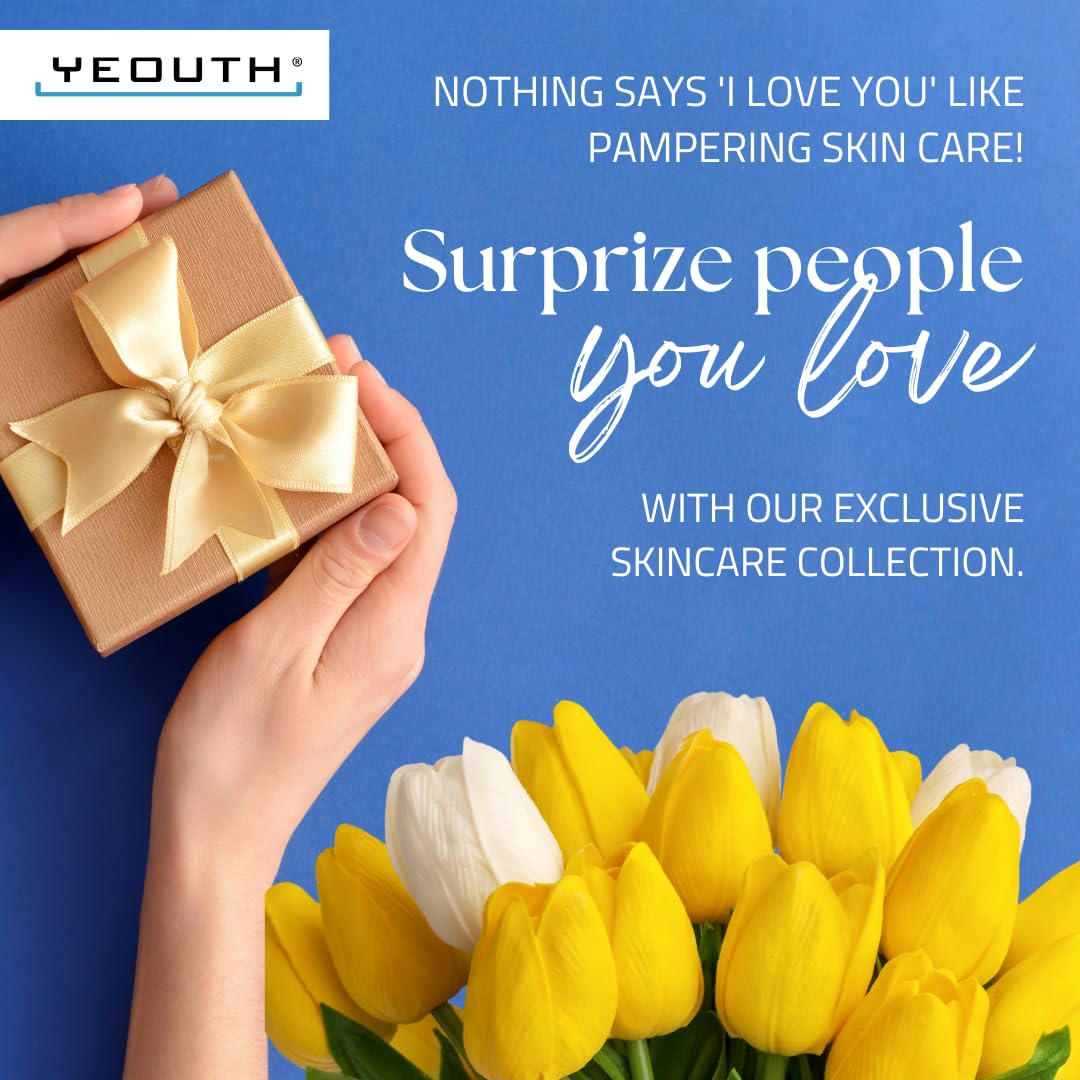 Best Anti-Aging 3 Pack Skin Care System by YEOUTH, Professional Grade Hyaluronic Acid Plus, Patented L22 Facial Moisturizer, and Balancing Facial Toner - You will love it or your money back!