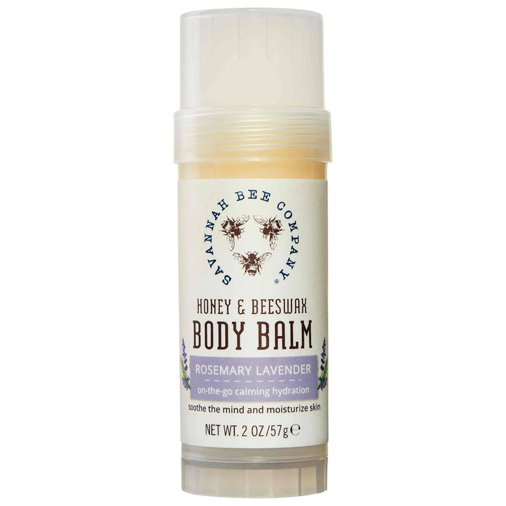 Savannah Bee Company Rosemary Lavender Body Balm - Deep Moisturizing Mess Free Body Balm