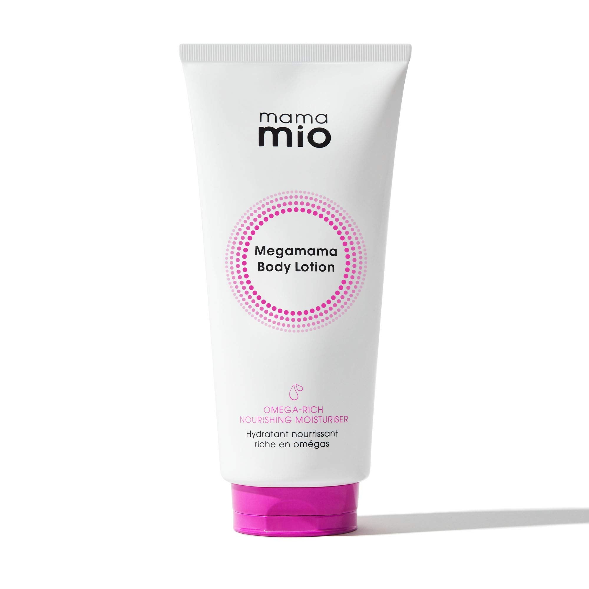 Mama Mio Megamama Body Lotion, Bergamot, orange, lemon/mandarin, violet, orris/patchouli, vanilla, 6.1 fl. oz.