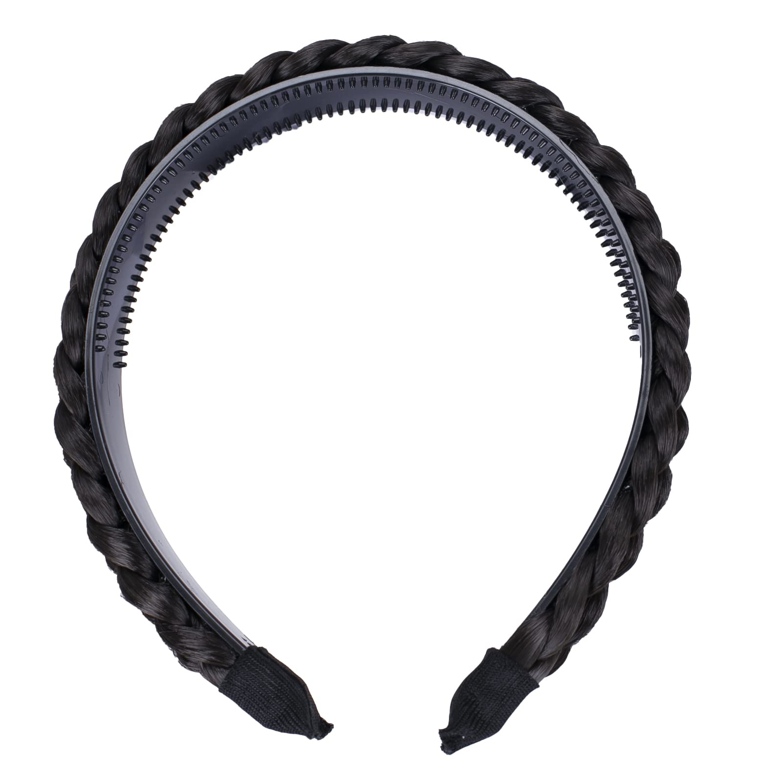 dark chocolate brown # 4 HR9 : PRETTYSHOP Hairband Plaited Braid Headband Hair Piece Diverse Colors (dark brown chocolate 4 HR9)