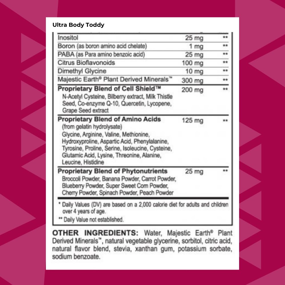 Youngevity Ultra Body Toddy - 100+ Nutrient Mega Multi-Vitamin Mineral Supplement for Men and Women - Enhanced Absorption - Phytonutrients - Amino Acids - (32 Fl Oz)