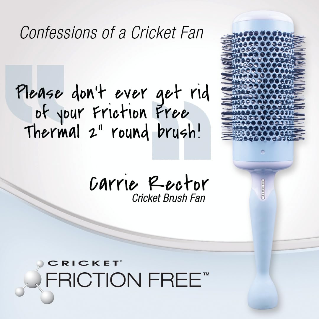 Cricket Friction Free Thermal Brush, 2 Inch