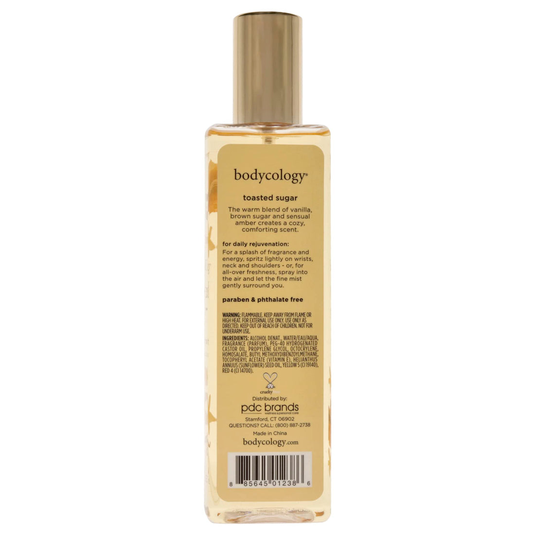 Bodycology Toasted Sugar Fragrance Mist for Women, 8 Fl Oz (455004008)