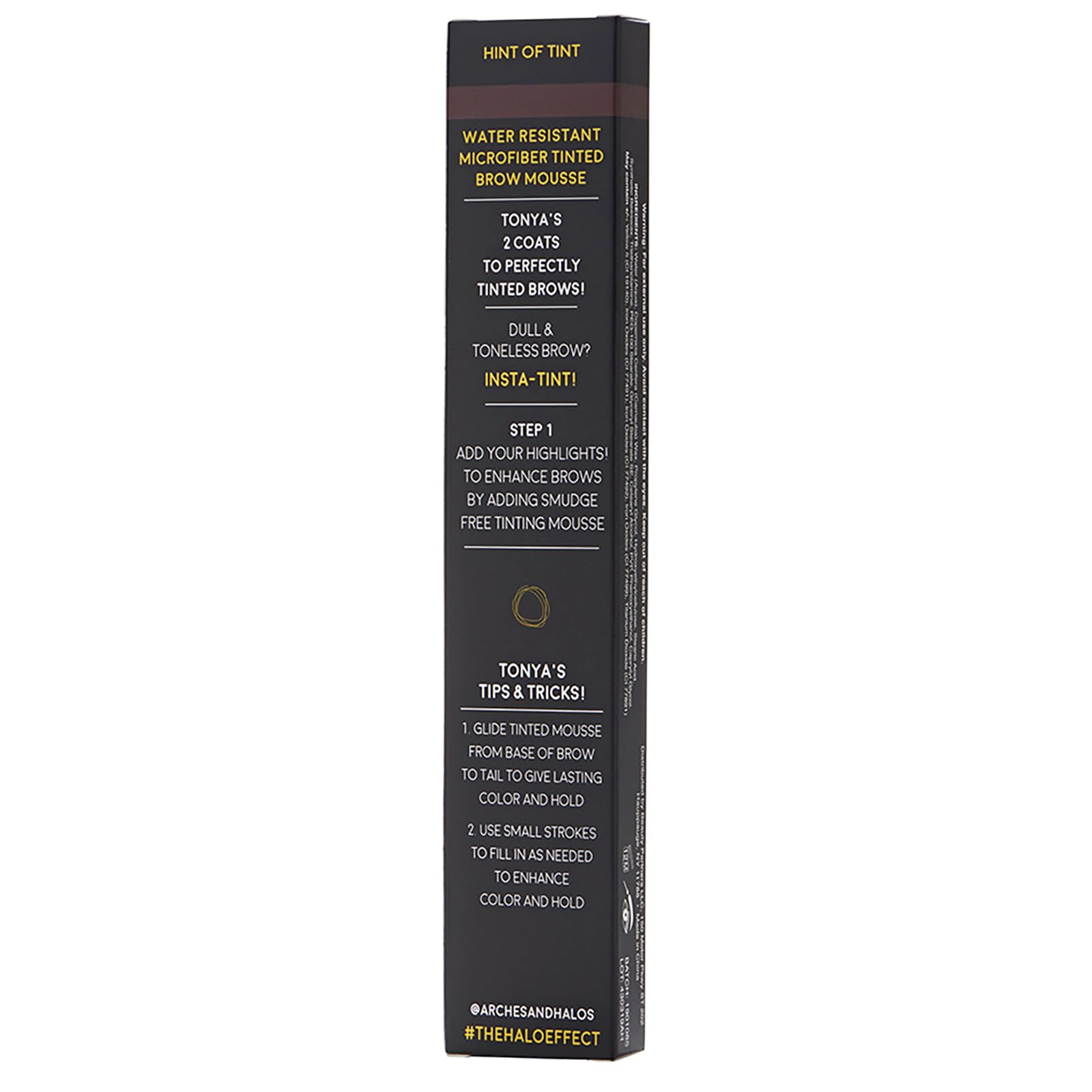 Arches & Halos Microfiber Tinted Brow Mousse in Auburn, 0.11 oz