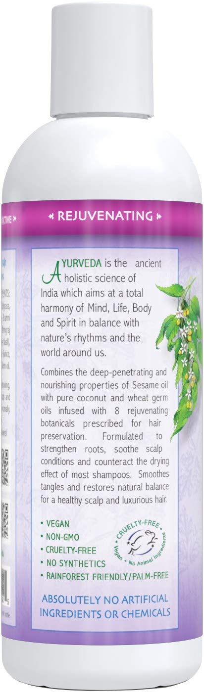 Auromere Ayurvedic Pre-Shampoo Conditioner - Vegan, Cruelty-Free, Non-GMO, Moisturizing, Paraben-Free, Sulfate-Free Hair Oil for All Hair Types (7 fl oz)