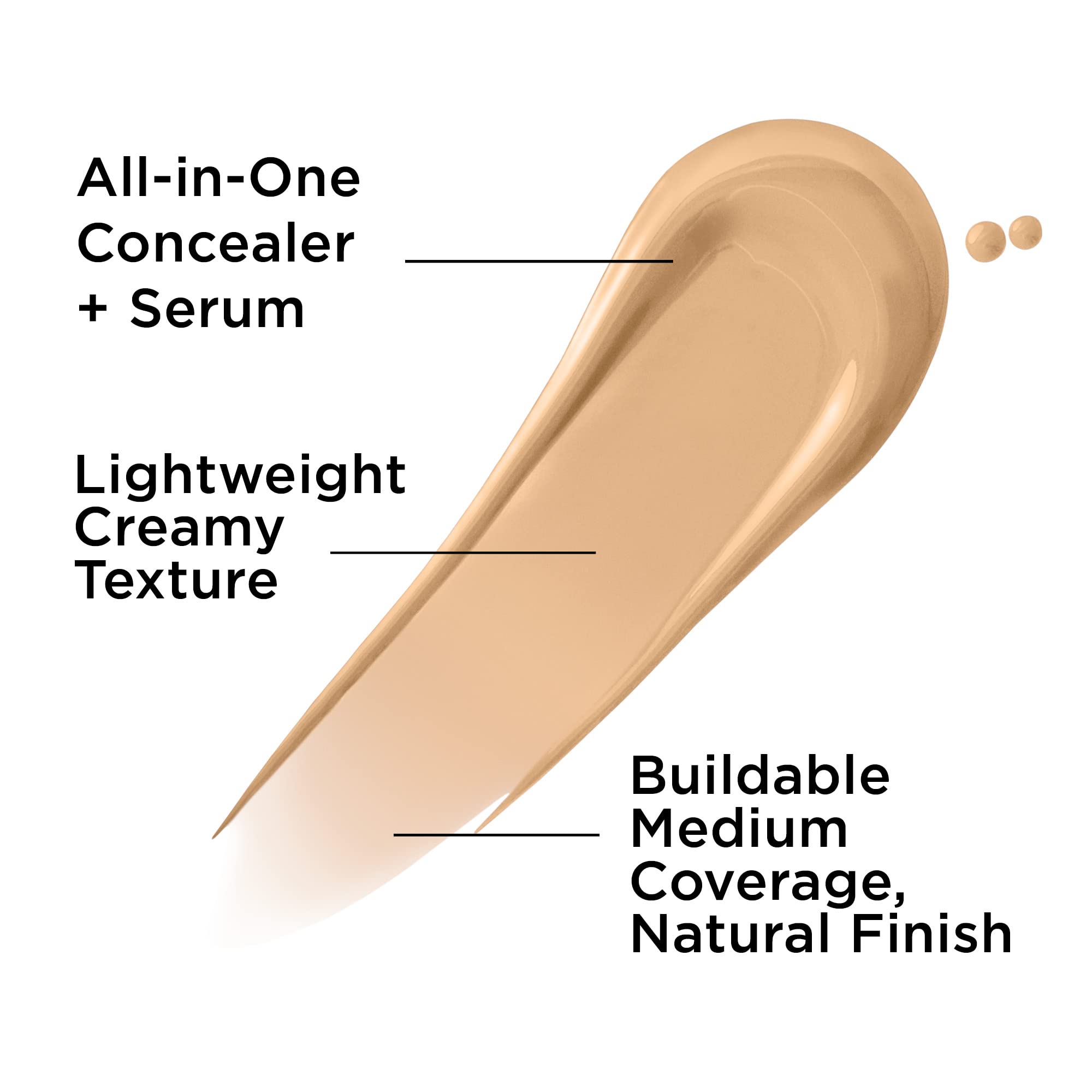 IT Cosmetics Bye Bye Dark Spots Concealer + Brightening Serum – 2% Niacinamide, Hyaluronic Acid & Caffeine - Medium Coverage, Natural Finish, All Skin Types – 23 Light Warm, 0.22 fl. oz