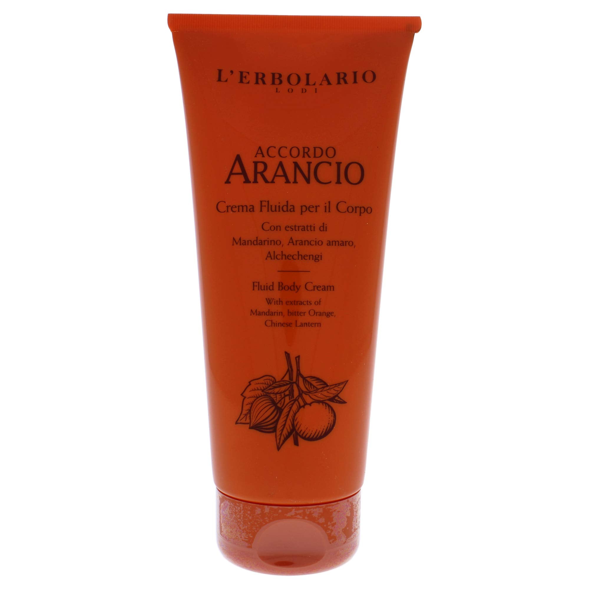 Accordo Arancio Fluid Body Cream 200 ML / 6.76 Fl. Oz. by L'Erbolario Lodi by L'Erbolario Lodi