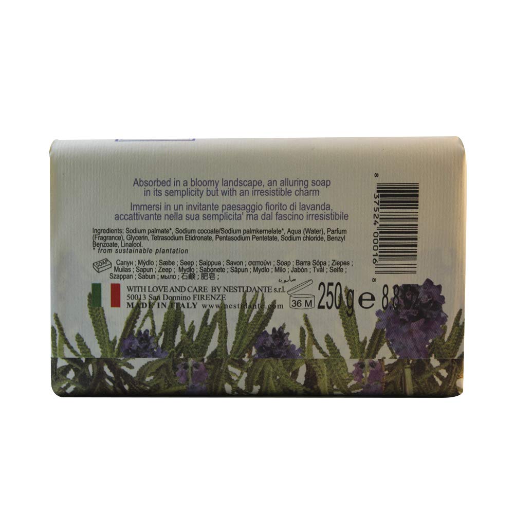 Nesti Dante Dei Colli Fiorentini Triple Milled Vegetal Soap - Tuscan Lavender 250g/8.8oz
