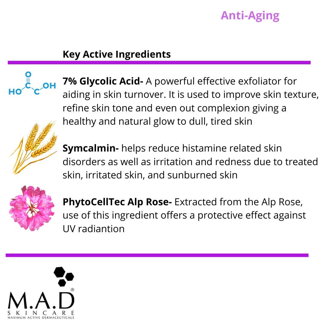M.A.D Skincare Anti-Aging Glycolic Age Diffusing Cleanser 6.75 fl. oz.