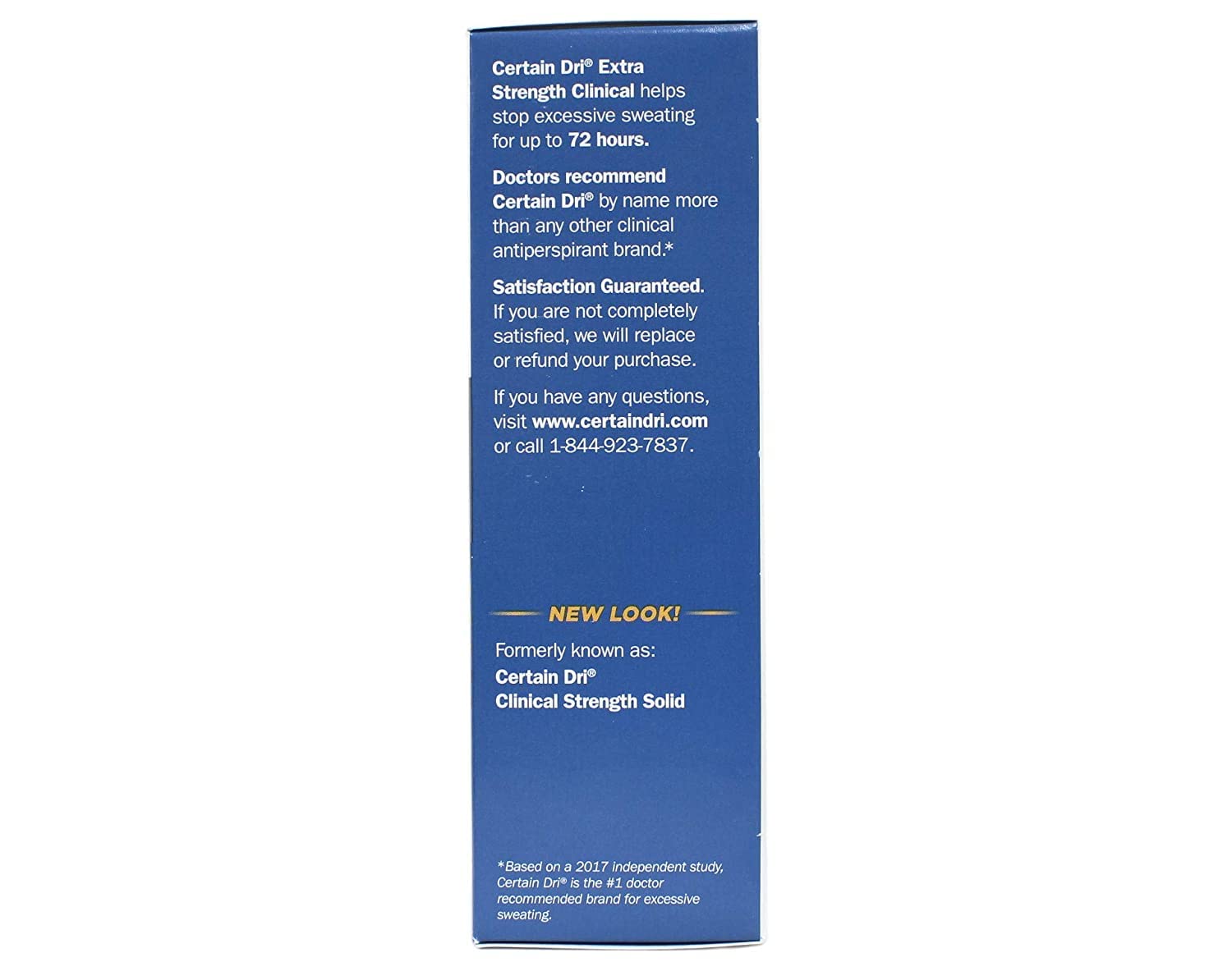 DSE Certain Dri Anti-perspirant Solid Stick - 1.7 Oz, Unscented, Unisex