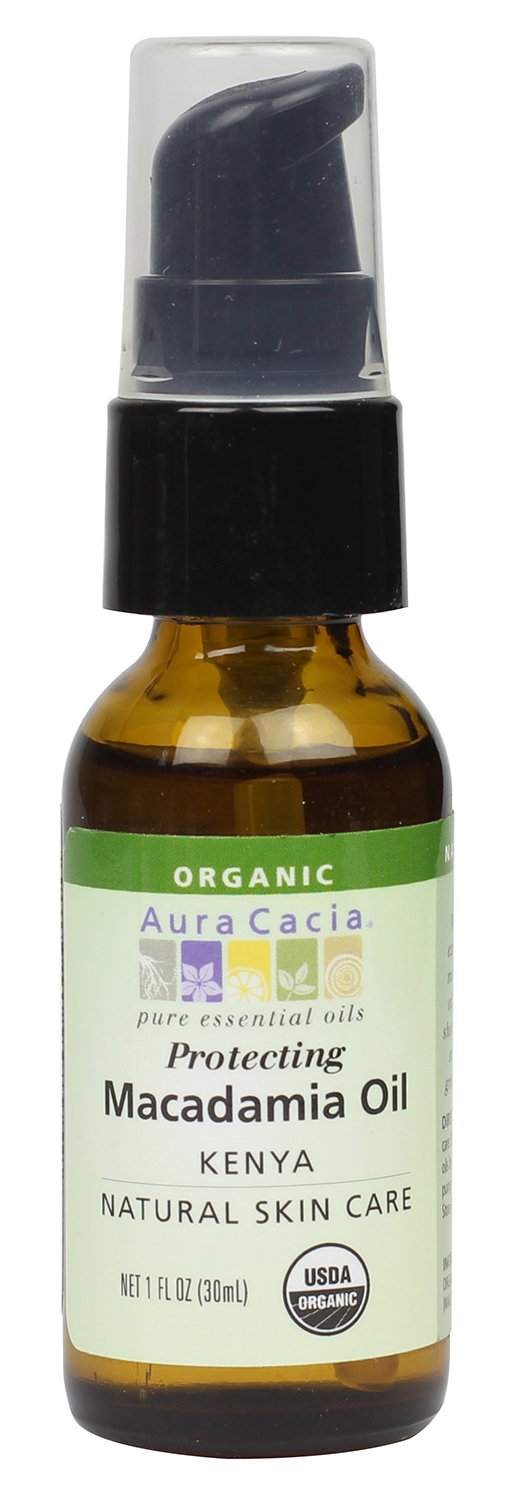 Aura Cacia Organic Skin Care Oil, Macadamia, 1-Fluid Ounce