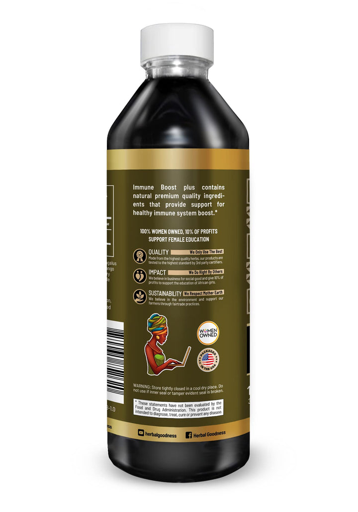 Herbal Goodness Immune Boost 12oz - Immunity Supplement and Energy Boost - Primal Multivitamin Immunity Supplements for Women and Men - 1 Bottle - 23 Servings
