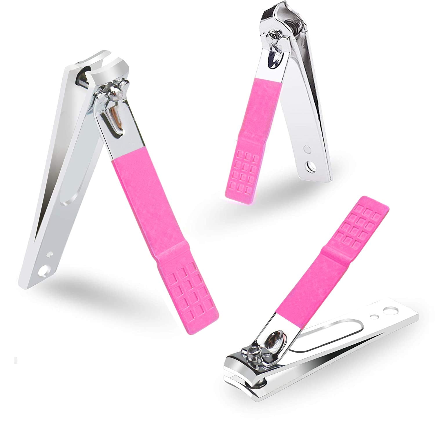 Glamne Manicure Pedicure Set Professional Nail Care Grooming Kitwith Travel Case 18pcs (Shining Rosy)