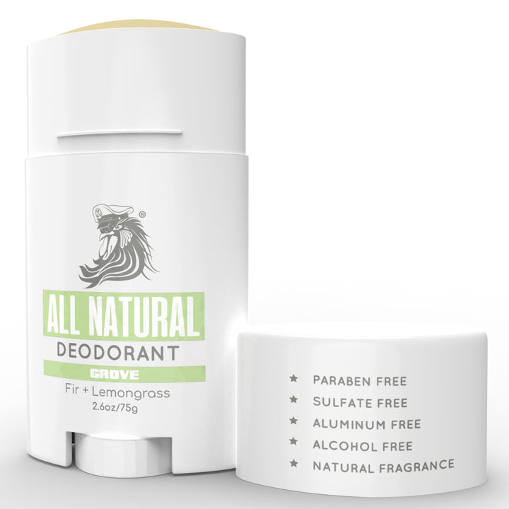 Bossman Unisex, All Natural Deodorant for Men & Women | Aluminum Free | 24 Hours of Protection | Grove Scent