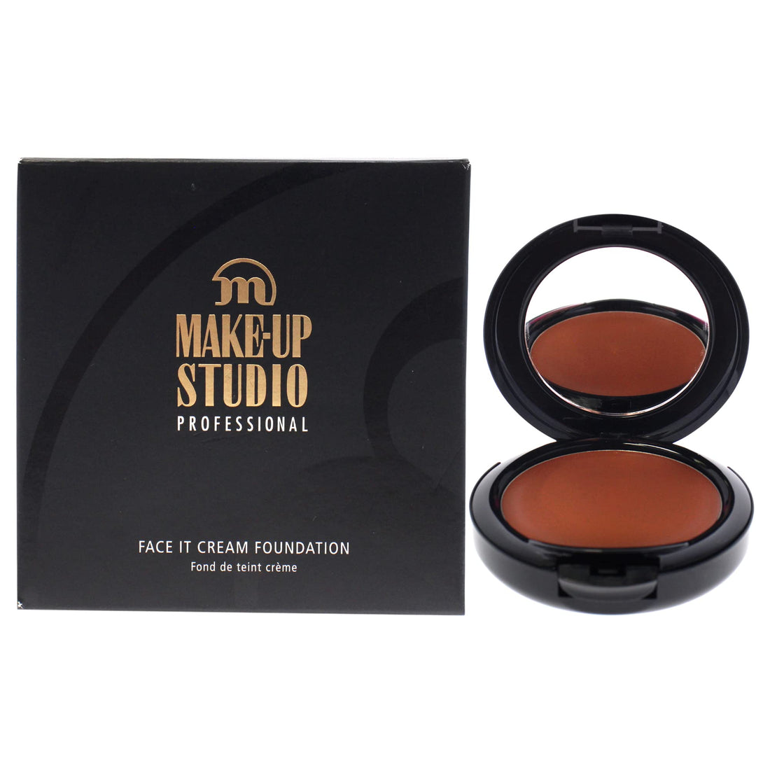 Make-Up Studio Professional Make-Up Face It Cream Foundation - Water-Resistant - Offers Both Light And Full Coverage - Long-Lasting Result - Highly Pigmented Satin Finish - Extra Dark - 0.27 Oz