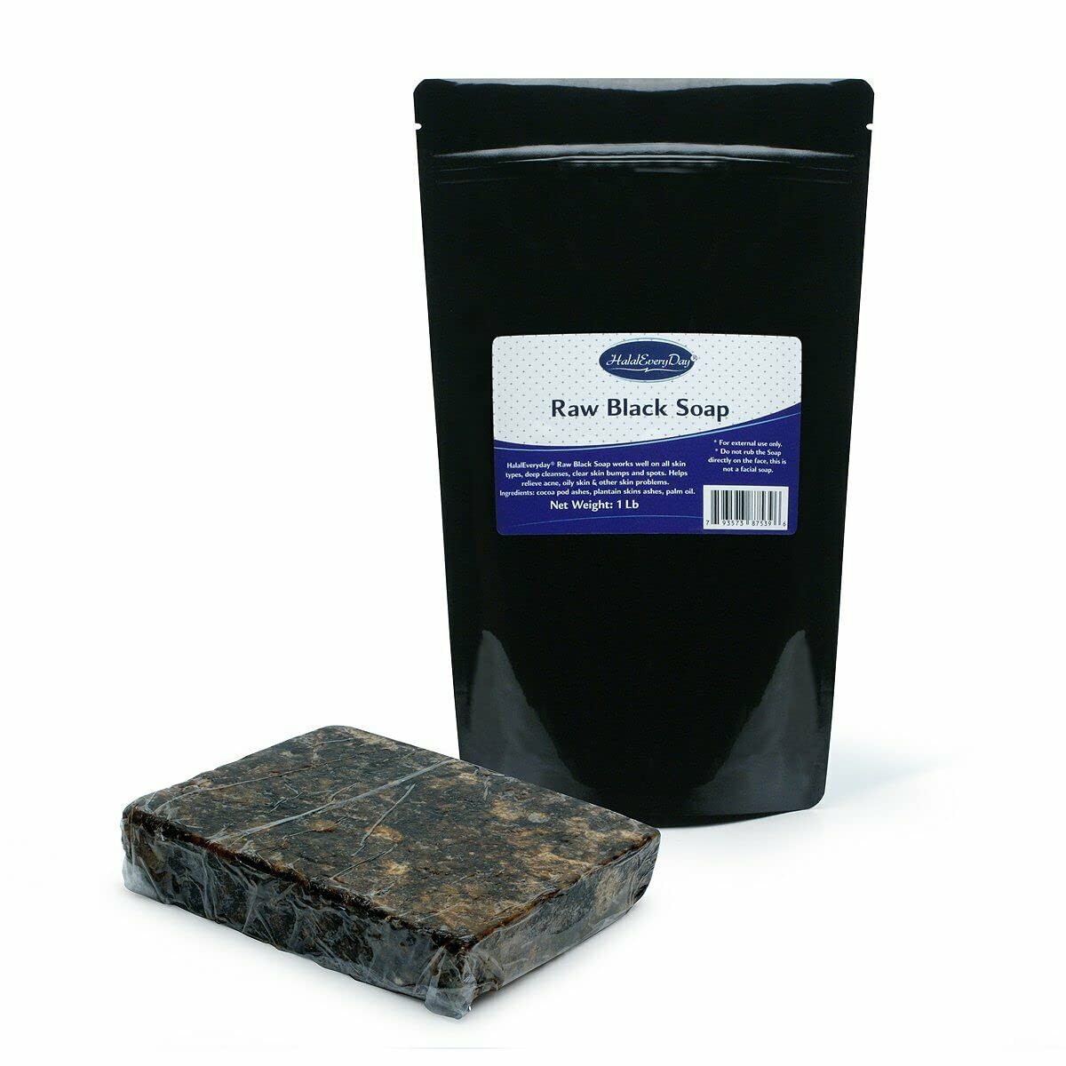 Raw Black Soap from Ghana - 1 Lb by HalalEveryday
