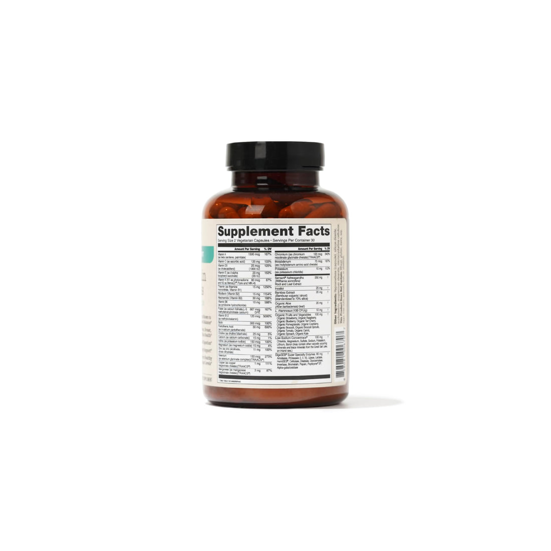 NatureWise Multivitamin for Women + Stress Support + B-Complex + Vitamin C + D3 K2 for Immunity, Hair, Skin & Nails, Digestion + Whole Organic Foods - Vegetarian, Non-GMO - 60 Capsules[1-Month Supply]