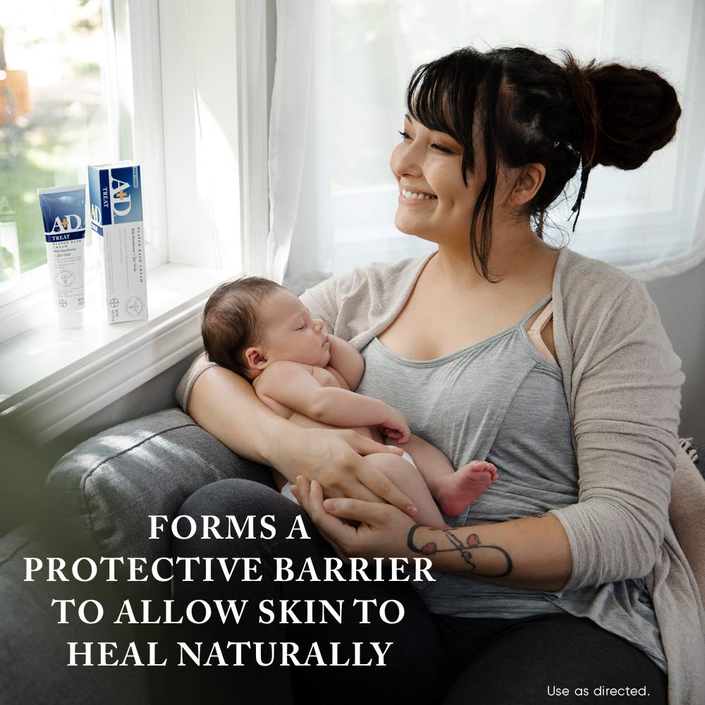 A+D Zinc Oxide Diaper Rash Cream with Aloe 4 oz (113 g)(pack of 2)