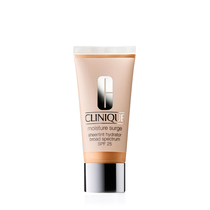 Clinique Moisture Surge Sheertint Hydrator Hydrating Tinted Moisturizer Broad Spectrum SPF 25 With Hyaluronic Acid + Aloe Water | Sheer Coverage, Natural Finish, Light Medium, 1.4 Fl Oz