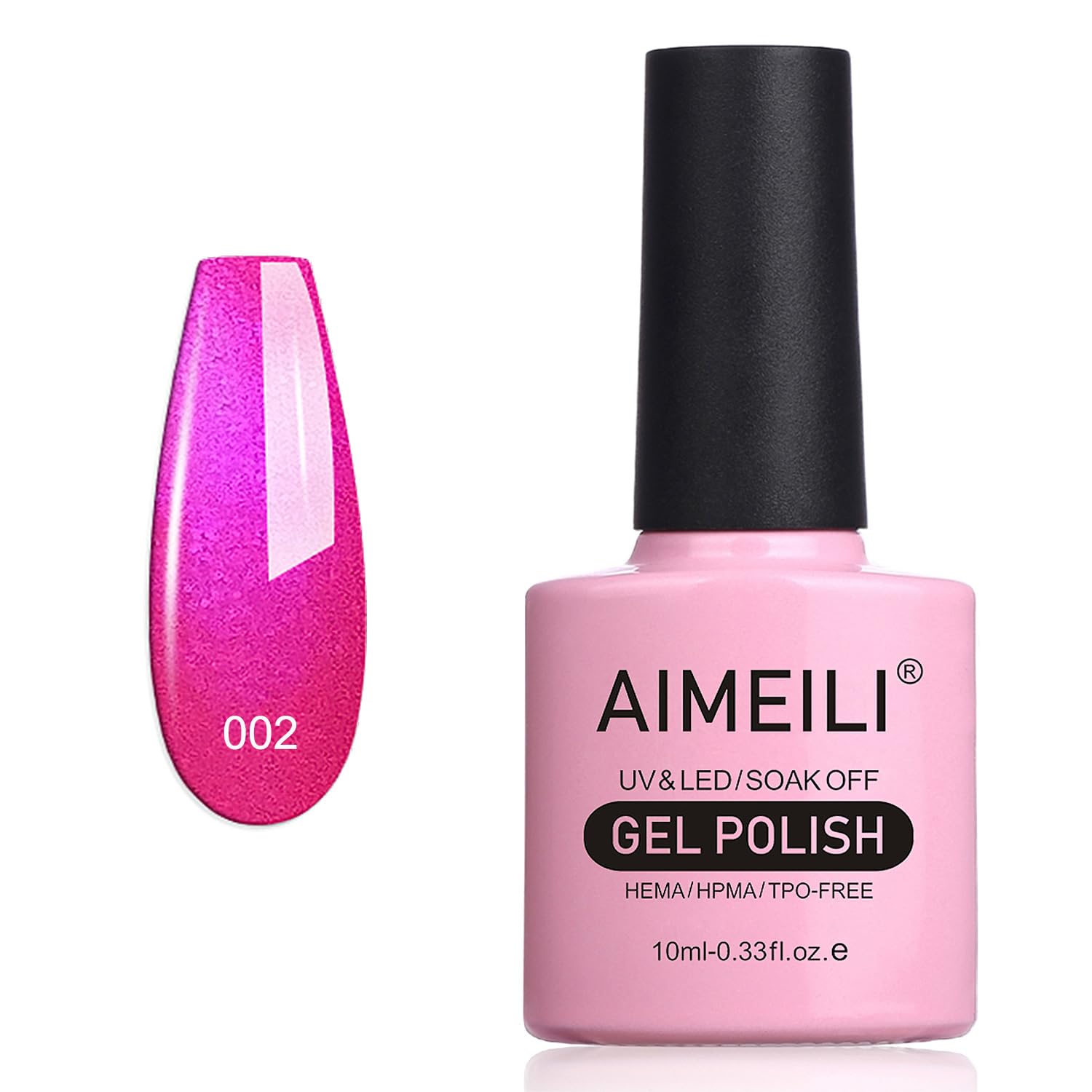 AIMEILI Shellac Soak Off UV LED Gel Nail Polish - Tutti Fruiti (002) 10 ml