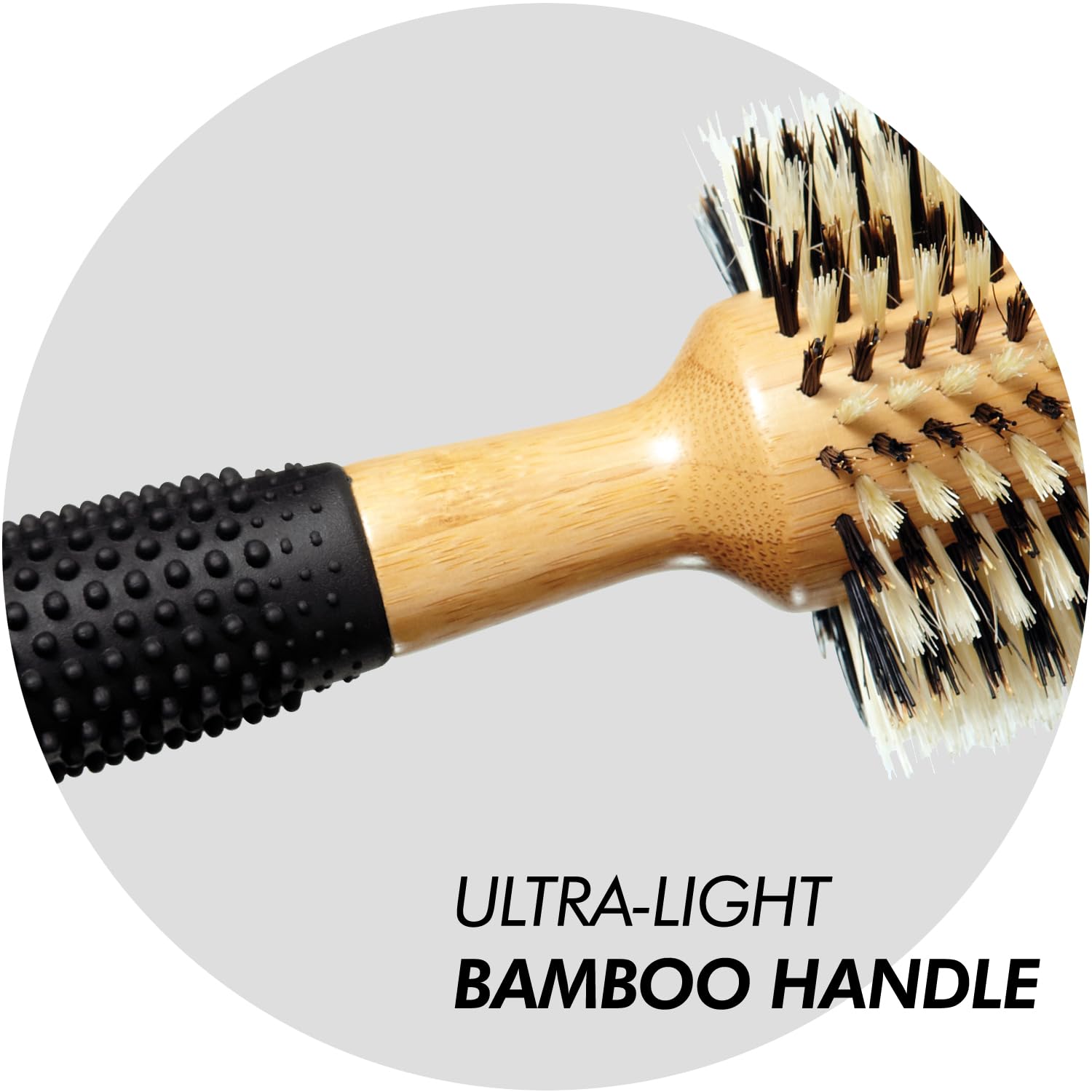 Sam Villa Bamboo Boar Bristle Oval Medium Brush