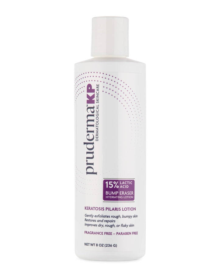 pruderma KP Keratosis Pilaris Treatment, KP Bump Eraser Hydrating lotion, Bumps Be Gone, Moisturizing and exfoliating lotion For Rough and Bumpy Dry Skin For Body, 8 Oz