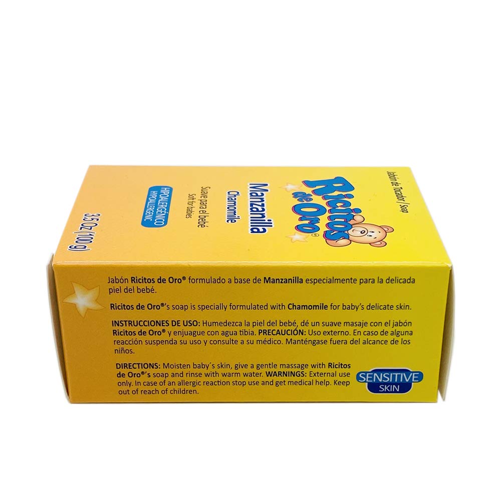 Ricitos De Oro Hypoallergenic Sensitive Baby Soap 3.5 oz