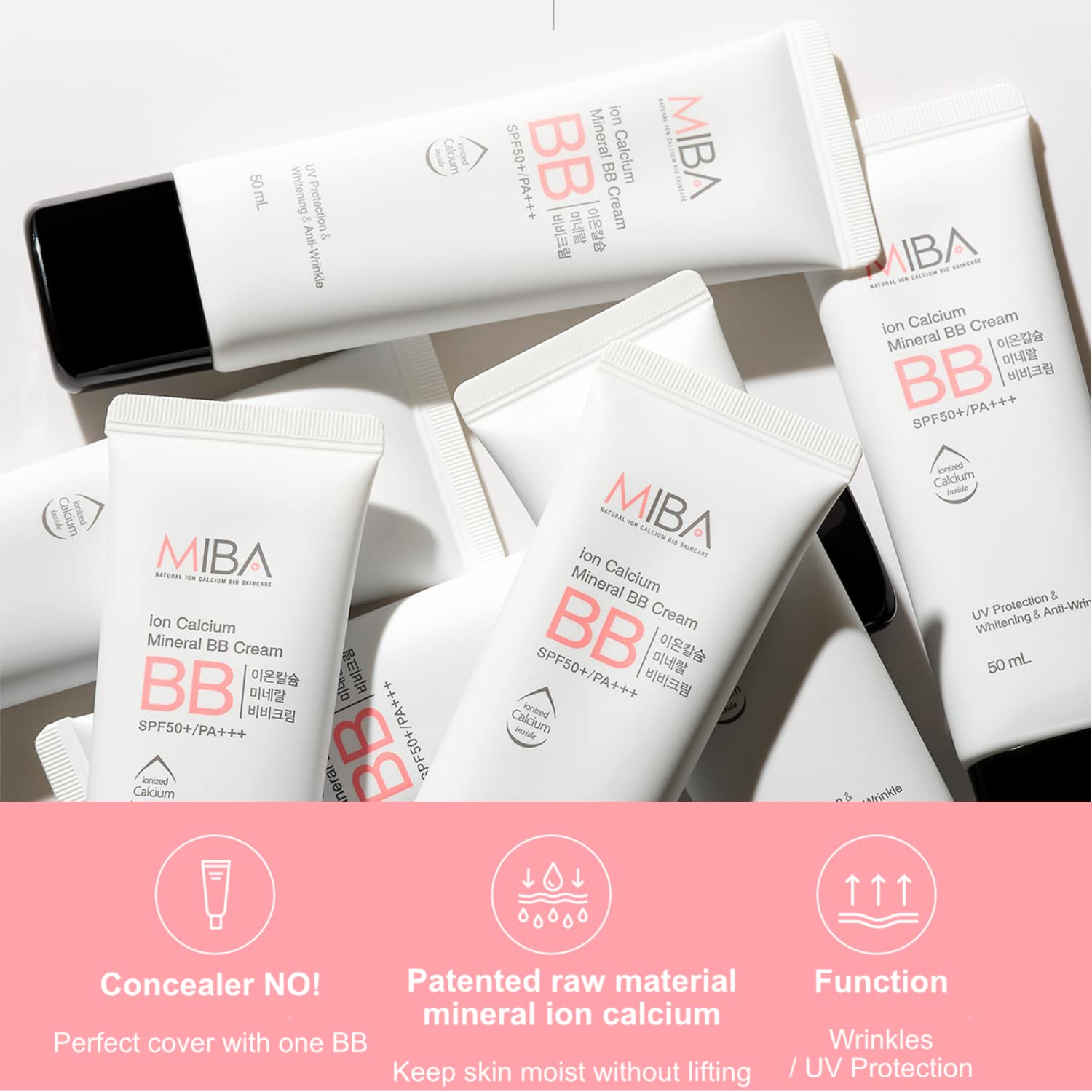 [Miba] Ion Calcium Mineral BB Cream 50ml
