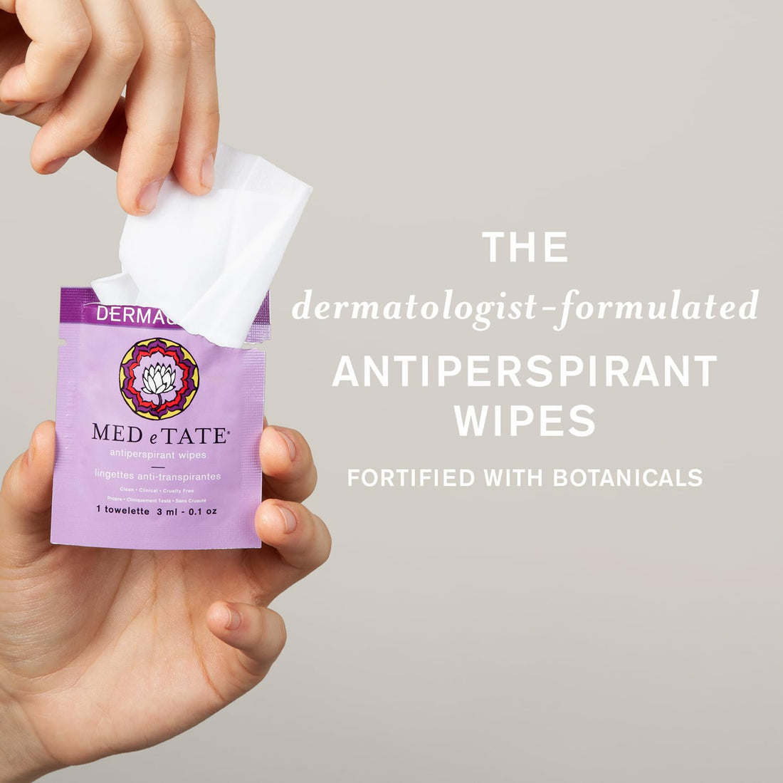 DERMAdoctor MED e TATE Antiperspirant Wipes 30 Packettes