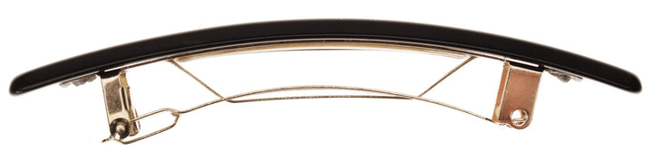 France Luxe Small Luxury Rectangle Barrette - Nacro Black