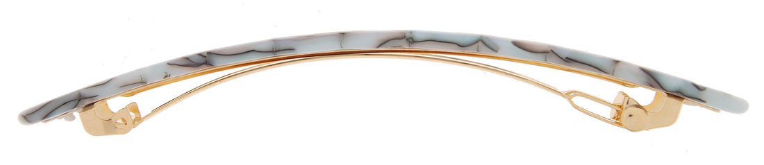 South Sea : France Luxe Scalloped Long and Skinny Barrette - South Sea